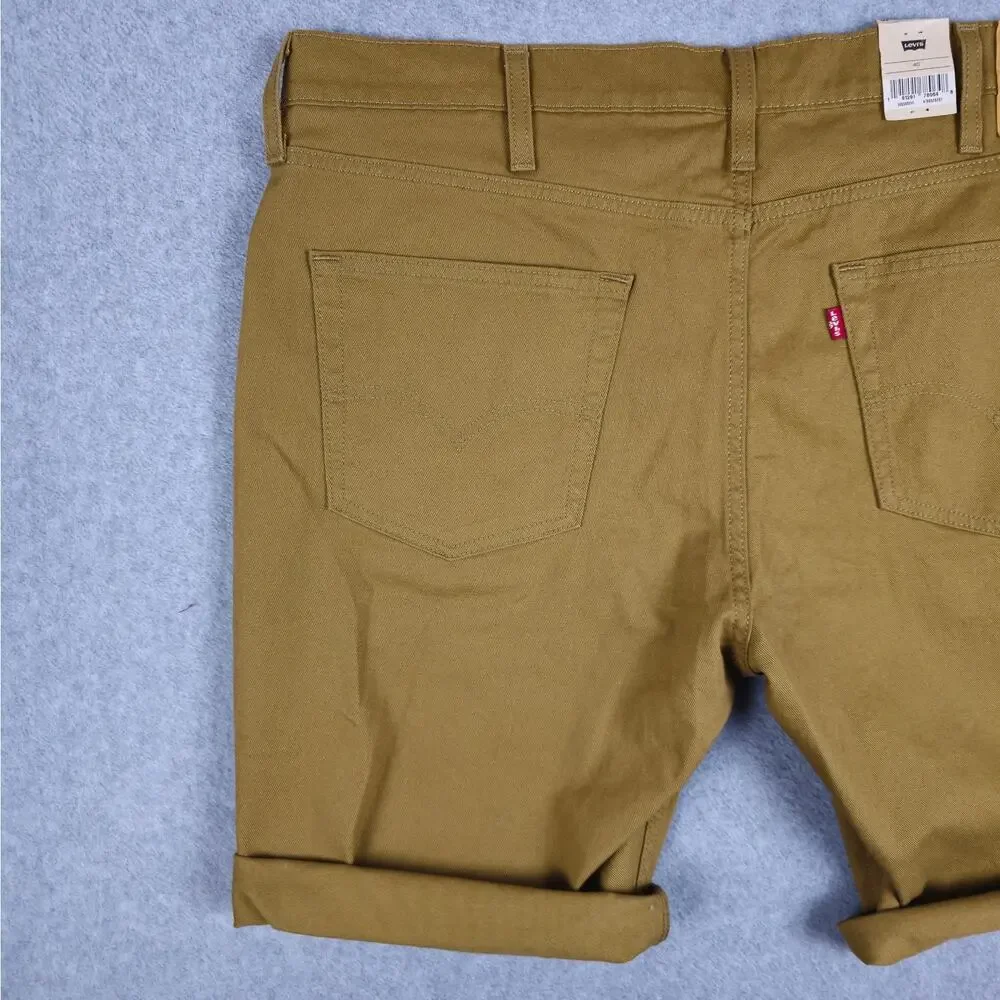 NWT Levi's 511 Mens Size 40 Tan Cut Off Slim Shorts